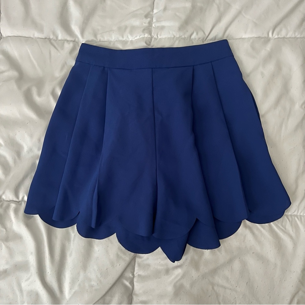 Elodie Blue High Waisted Shorts